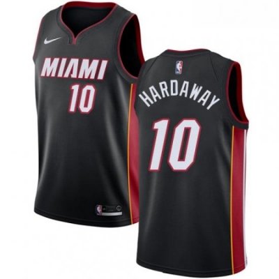 Youth Nike Miami Heat 10 Tim Hardaway Swingman Black Road NBA Jersey Icon Edition