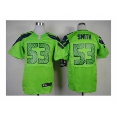 Nike Seattle SeahaWks 53 Malcolm Smith green Elite NFL Jersey