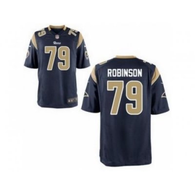 Nike St. Louis Rams 79 Greg Robinson Blue Elite NFL Jersey