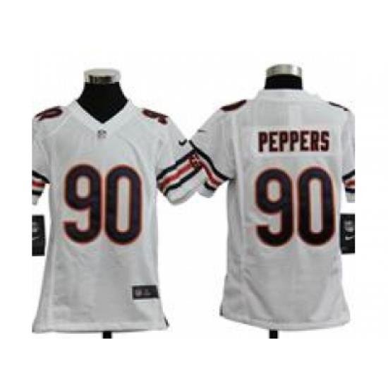 Youth Nike Youth Chicago Bears #90 Julius Peppers White jerseys