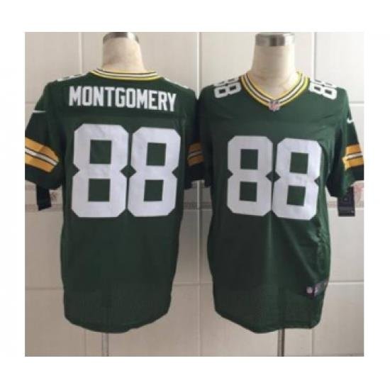 nike nfl jerseys green bay packers 88 montgomery green[Elite][montgomery]