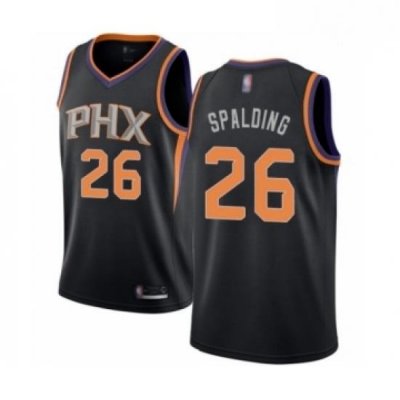 Mens Phoenix Suns 26 Ray Spalding Authentic Black Basketball Jersey Statement Edition