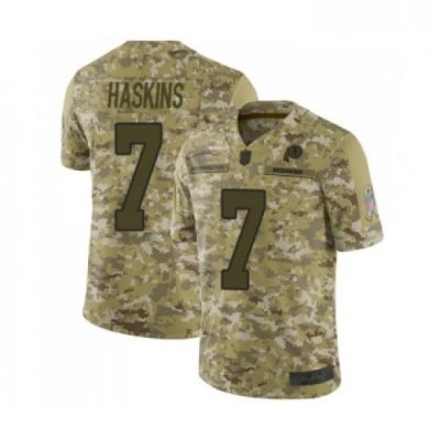 Mens Washington Redskins 7 Dwayne Haskins Limited Camo 2018 Salute to Service Football Jersey