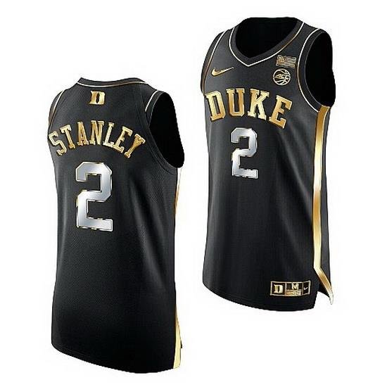 Duke Blue Devils Cassius Stanley Black Golden Edition Nba Alumni Jersey