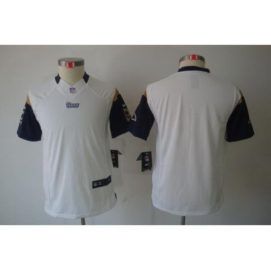 Nike Youth St. Louis Rams Blank White Limited Jerseys