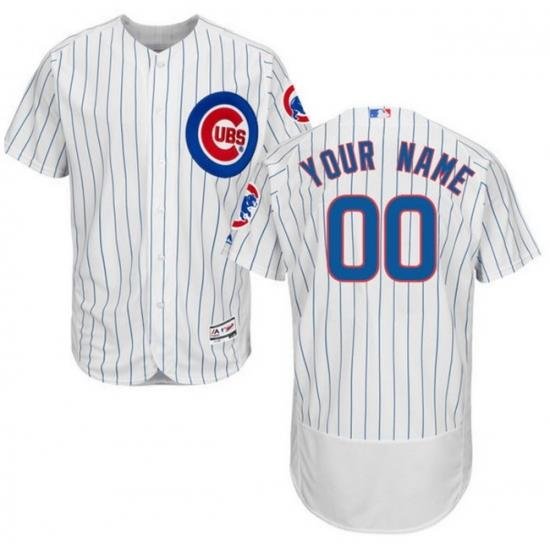 Men Women Youth All Size Custom Chicago Cubs Flex Base MLB Baseball Jersey White