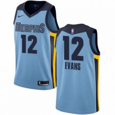 Mens Nike Memphis Grizzlies 12 Tyreke Evans Swingman Light Blue NBA Jersey Statement Edition