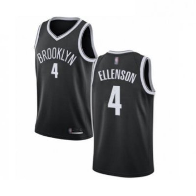 Youth Brooklyn Nets 4 Henry Ellenson Authentic Black Basketball Jersey Icon Edition