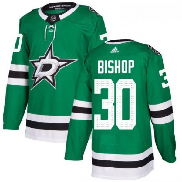 Youth Adidas Dallas Stars 30 Ben Bishop Premier Green Home NHL Jersey