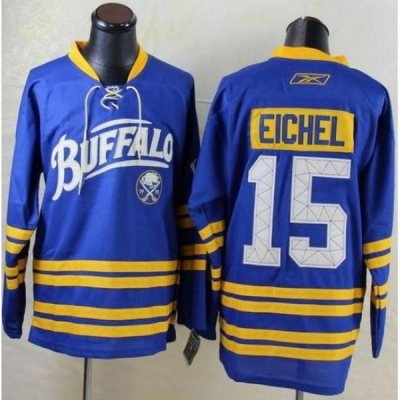 Sabres #15 Jack Eichel Light Blue New Third Stitched NHL Jersey