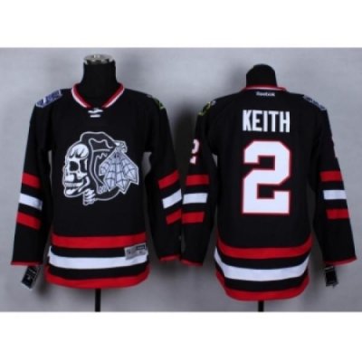 NHL Chicago Blackhawks #2 Duncan Keith Stitched black jerseys[2014 new]