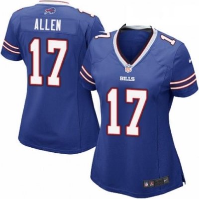 Womens Nike Buffalo Bills 17 Josh Allen Game Royal Blue Team Color NFL Jersey