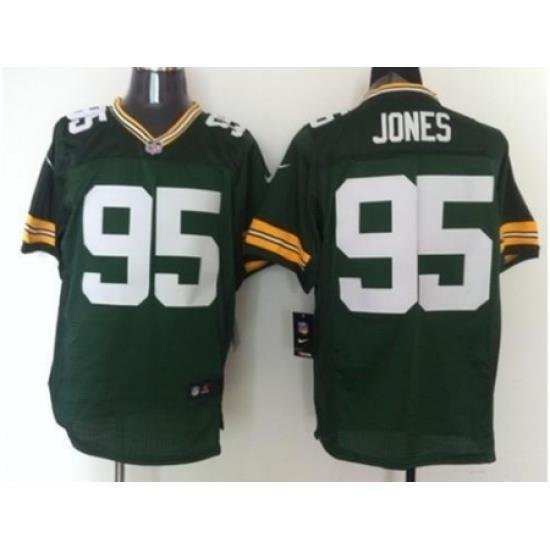 Nike Green Bay Packers 95 Datone Jones Green Elite NFL Jersey