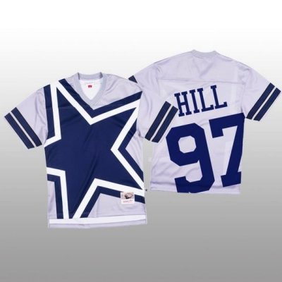 NFL Dallas Cowboys 97 Trysten Hill White Men Mitchell  26 Nell Big Face Fashion Limited NFL Jersey