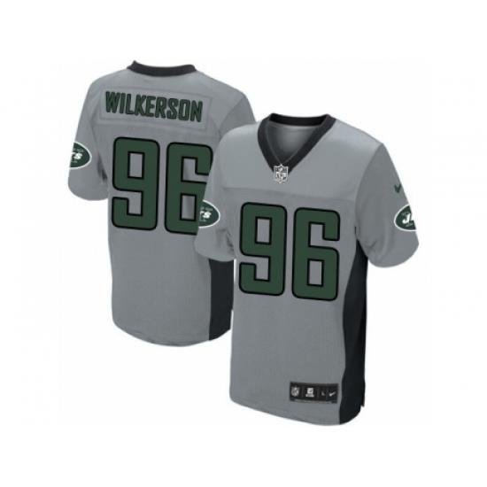 Nike New York Jets 96 Muhammad Wilkerson Grey Elite Shadow NFL Jersey