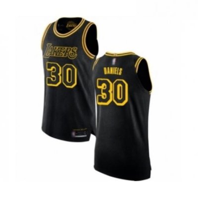 Womens Los Angeles Lakers 30 Troy Daniels Swingman Black Basketball Jersey City Edition