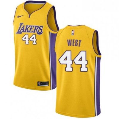 Youth Nike Los Angeles Lakers 44 Jerry West Swingman Gold Home NBA Jersey Icon Edition