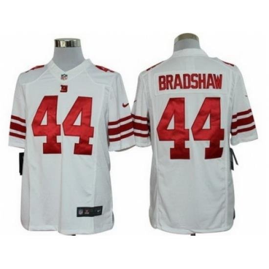 Nike NeW York Giants 44 Ahmad BradshaW White Limited NFL Jersey