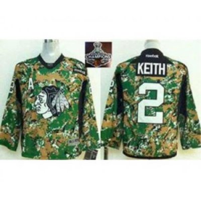 youth nhl jerseys chicago blackhawks #2 keith camo[2015 Stanley cup champions]