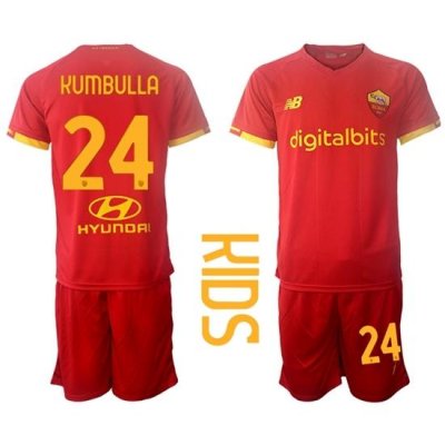 Kids Roma Soccer Jerseys 004