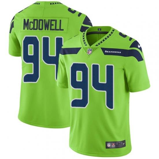 Nike Seahawks #94 Malik McDowell Green Mens Stitched NFL Limited Rush Jersey