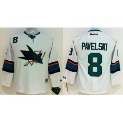 San Jose Sharks 8 Joe Pavelski White NHL Hockey Jersey New Style