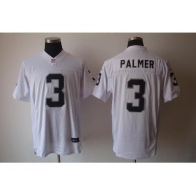 Nike Oakland Raiders 3 Carson Palmer White Elite NFL Jersey