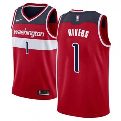 Youth Nike Washington Wizards 1 Austin Rivers Swingman Red NBA Jersey Icon Edition