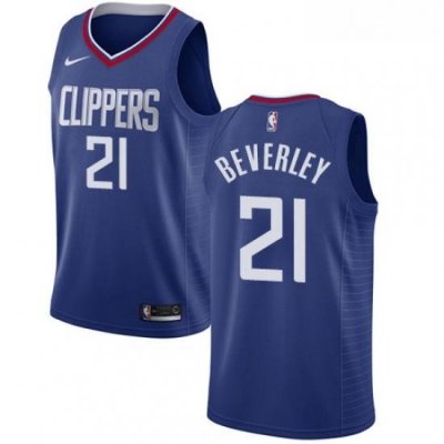 Youth Nike Los Angeles Clippers 21 Patrick Beverley Swingman Blue Road NBA Jersey Icon Edition