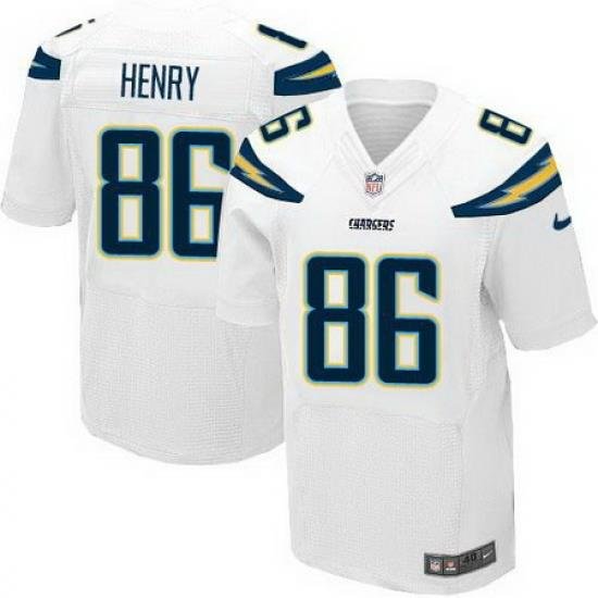 Nike Chargers #86 Hunter Henry White Mens Stitched NFL NeW Elite Jersey