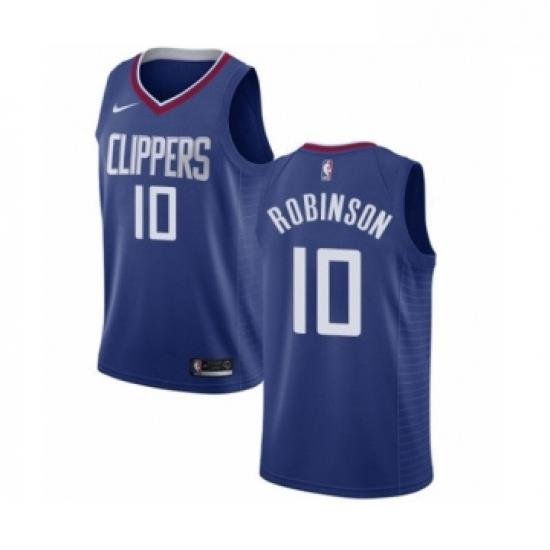 Youth Nike Los Angeles Clippers 10 Jerome Robinson Swingman Blue NBA Jersey Icon Edition