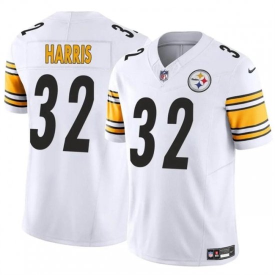 Men Pittsburgh Steelers 32 Franco Harris White 2024 F U S E Alternate Vapor Untouchable Limited Stitched Jersey