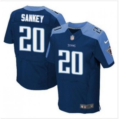 NEW Tennessee Titans #20 Bishop Sankey Navy Blue Alternate Mens Stitched NFL Elite Jersey