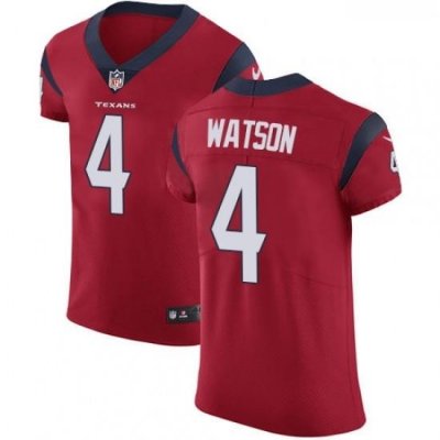 Men Nike Houston Texans 4 Deshaun Watson Red Alternate Vapor Untouchable Elite Player NFL Jersey