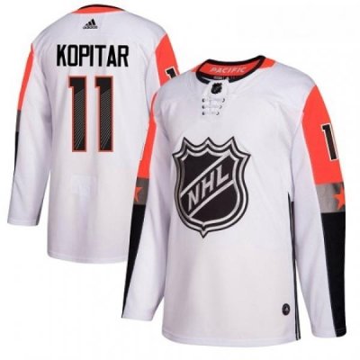 Youth Adidas Los Angeles Kings 11 Anze Kopitar Authentic White 2018 All Star Pacific Division NHL Jersey