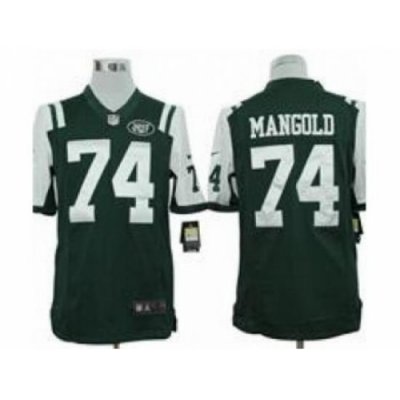 Nike NeW York Jets 74 Nick Mangold Green Limited NFL Jersey