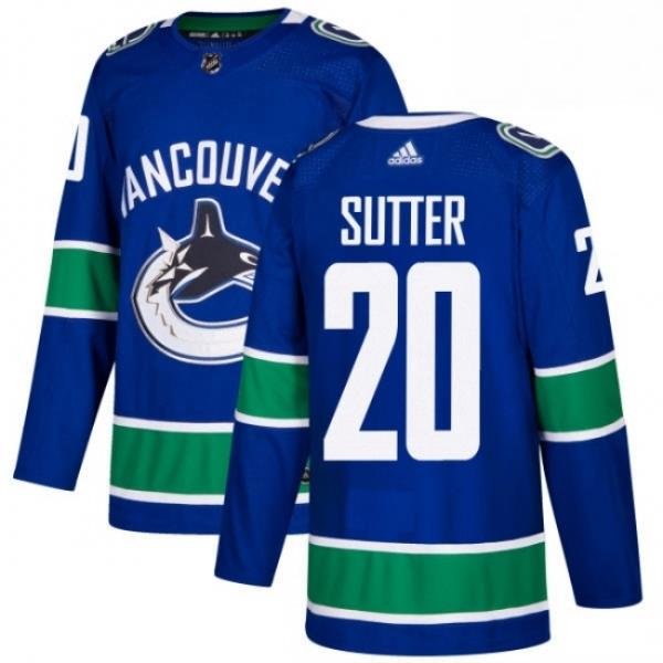 Youth Adidas Vancouver Canucks 20 Brandon Sutter Premier Blue Home NHL Jersey