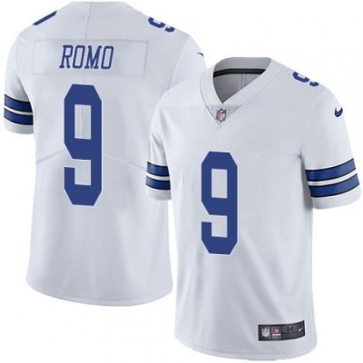 Nike Cowboys #9 Tony Romo White Mens Stitched NFL Vapor Untouchable Limited Jersey