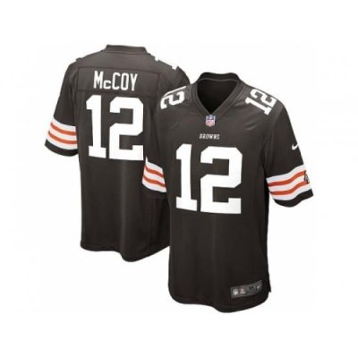 Nike Cleveland Browns 12 Colt McCoy brown Game NFL Jersey