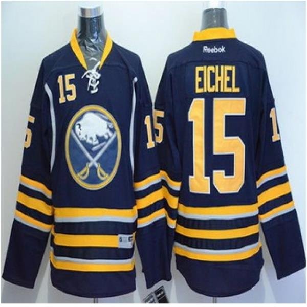 Buffalo Sabres #15 Jack Eichel Navy Blue Stitched NHL Jersey