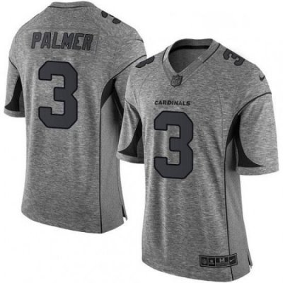 Men Nike Arizona Cardinals 3 Carson Palmer Limited Gray Gridiron NFL Jersey