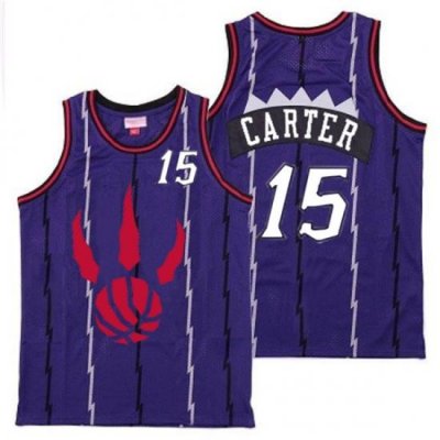 Raptors 15 Vince Carter Purple Throwback Jerseys