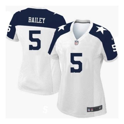 Women Nike Dan Bailey Dallas CoWboys Elite ThroWback Alternate Jersey  White