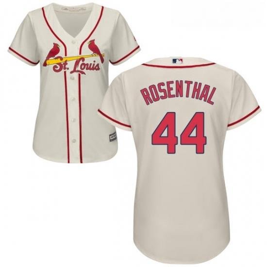 Womens Majestic St Louis Cardinals 44 Trevor Rosenthal Replica Cream Alternate Cool Base MLB Jersey