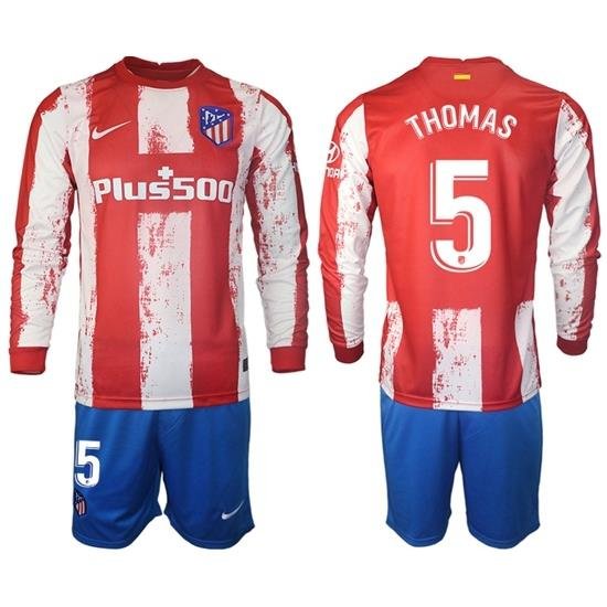 Men Atletico de Madrid Long Sleeve Soccer Jerseys 523