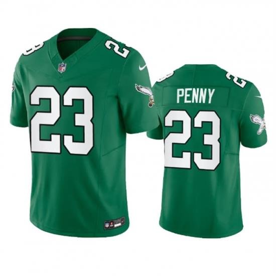 Men Philadelphia Eagles 23 Rashaad Penny Green 2023 F U S E  Vapor Untouchable Stitched Football Jersey