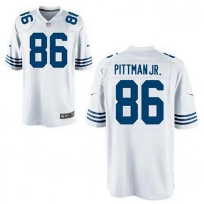 Youth Nike Colts 86 Michael Pittman Jr. White Vapor Limited Stitched NFL Jersey