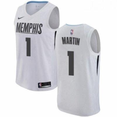 Womens Nike Memphis Grizzlies 1 Jarell Martin Swingman White NBA Jersey City Edition