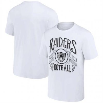 Men Las Vegas Raiders White X Darius Rucker Collection Vintage Football T Shirt