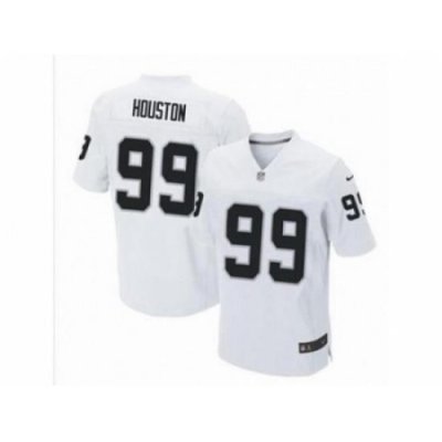 Nike Oakland Raiders 99 Lamarr Houston White Elite NFL Jersey